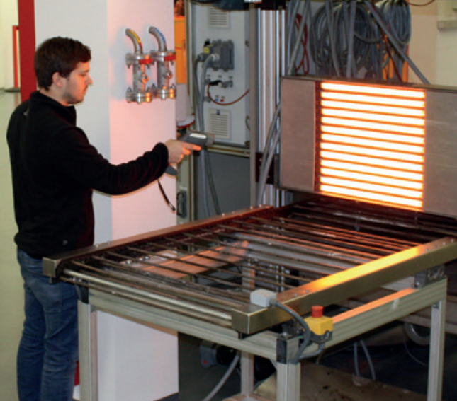 Bio sensor fabrication infrared lamp