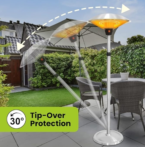 Electric patio heater waterproof