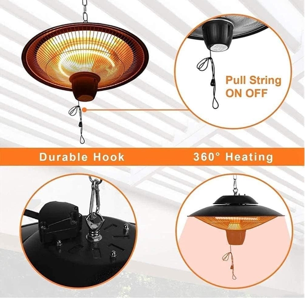 Nightclub patio heater waterproof